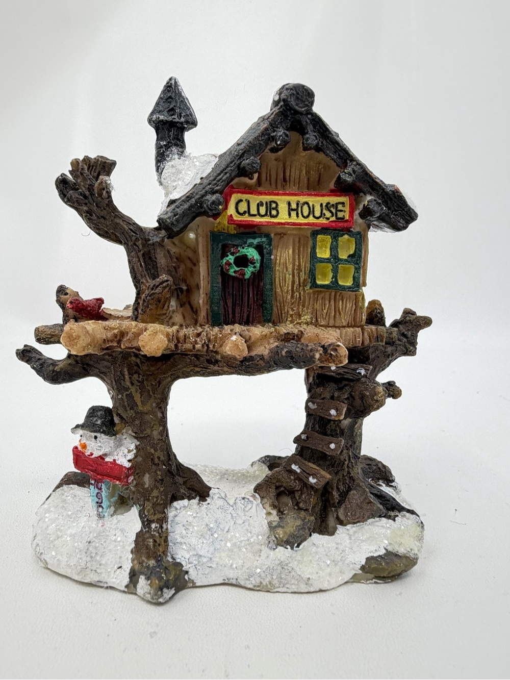 Cobblestone Corners Tree House Club House Christmas Village Accessory